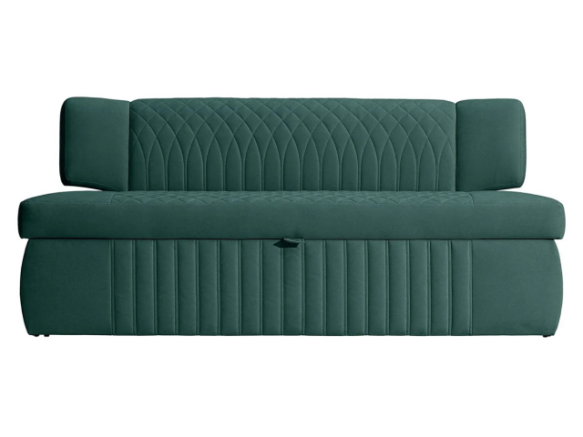 Кухонный диван-кровать "Леонардо", велюр Мелисса 39, зеленый