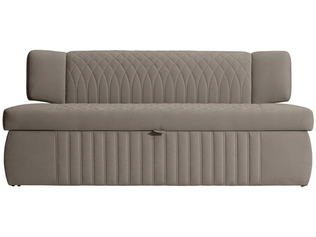 Кухонный диван-кровать "Леонардо", велюр Мелисса 07, коричневый