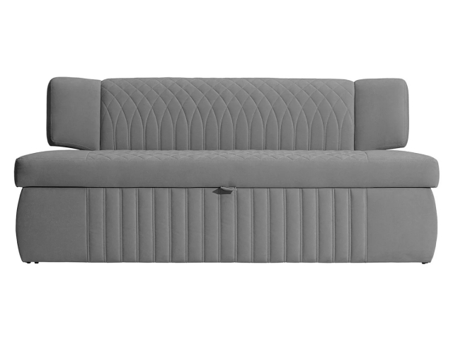 Кухонный диван-кровать "Леонардо", велюр Мелисса 34, серый