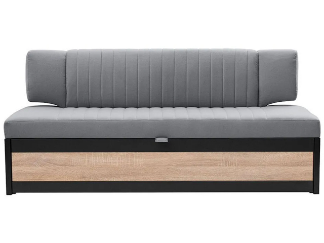 Кухонный диван-кровать "Орион", велюр Коннект 82, серый