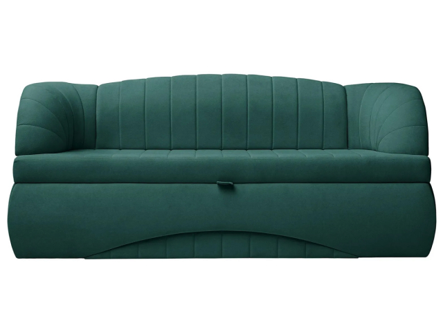 Кухонный диван-кровать "Адажио П Люкс", велюр Мелисса 39, зеленый