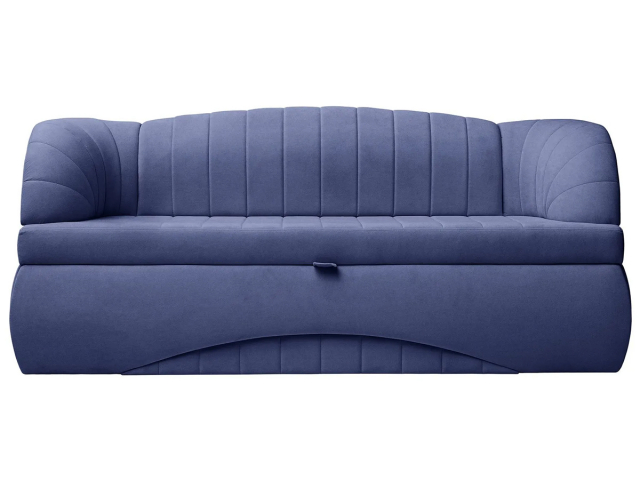 Кухонный диван-кровать "Адажио П Люкс", велюр Коннект 79, синий