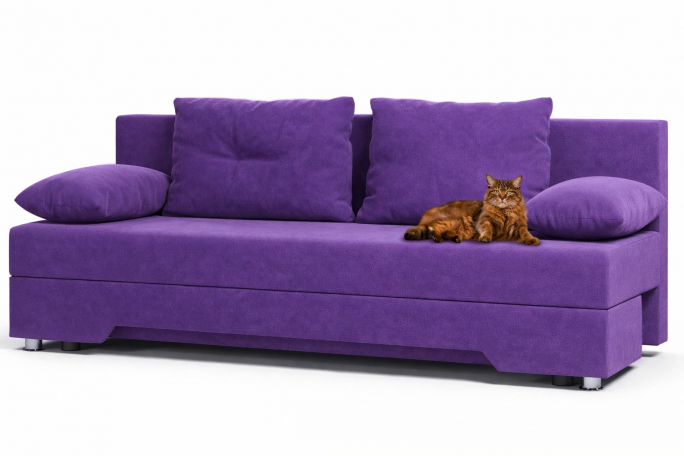Диван-кровать "Орлеан" велюр Кабрио фиолетовый