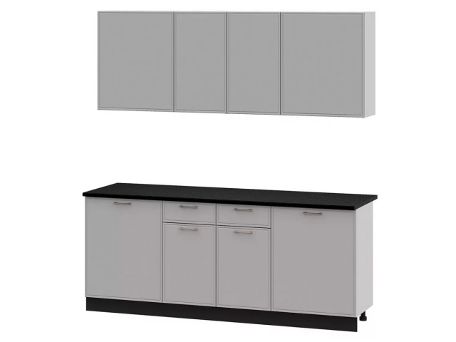 Кухонный гарнитур 2м "Адель", белый/Нео