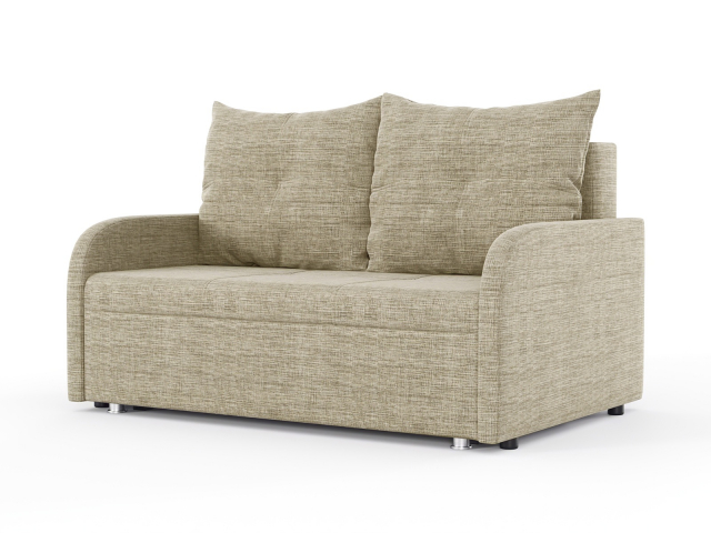 Диван-кровать "Мини Люкс Лайт", рогожка Дрим Дарк Беж