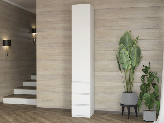 Шкаф-пенал "Дорт-1.2" белый