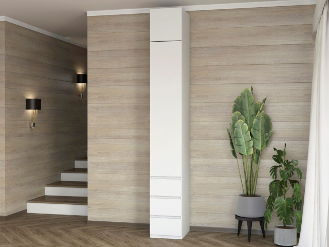 Шкаф-пенал "Дорт-1.2А" ЛДСП белый