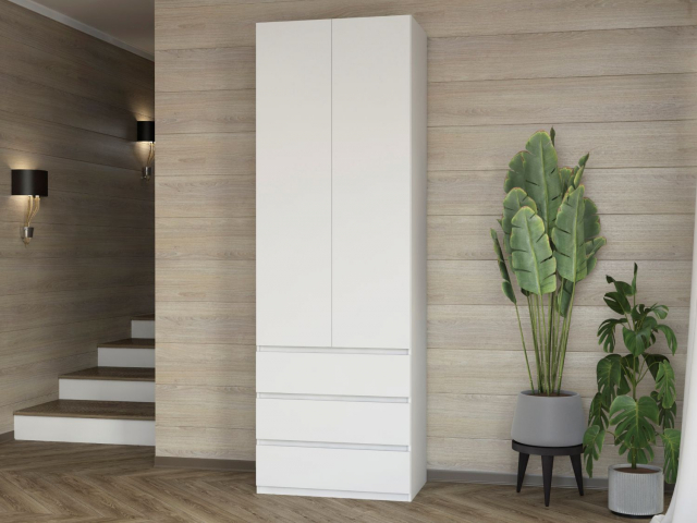 Шкаф двухстворчатый "Дорт-2.1" белый