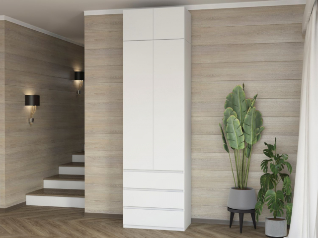 Шкаф двухстворчатый "Дорт-2.1А" белый