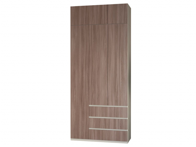 Шкаф трехстворчатый "Дорт-3.2А" кашемир/шимо темный